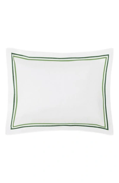 Matouk Essex Cotton Percale Sham In Green