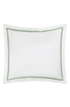 Matouk Essex Cotton Percale Euro Sham In Green