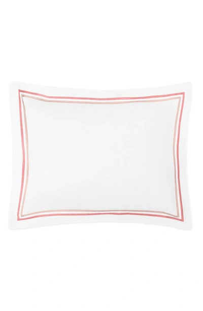 Matouk Essex Cotton Percale Sham In Pink