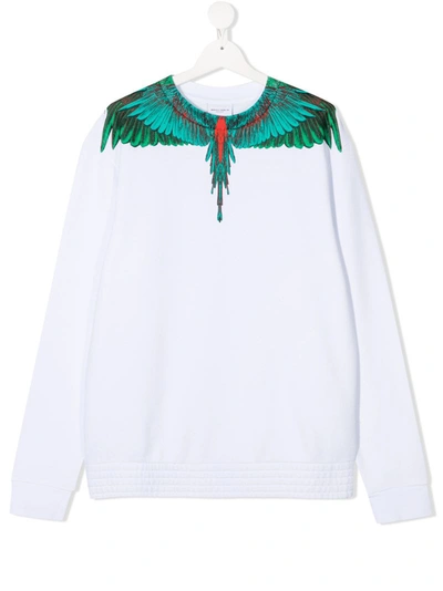 Marcelo Burlon County Of Milan Teen Sweatshirt Mit Flügel-print In White