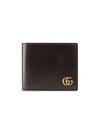 Gucci Gg Marmont Leather Bi-fold Wallet In Brown