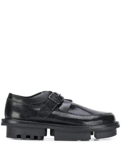 Trippen Shoes W/high Sole And Buckle In Black
