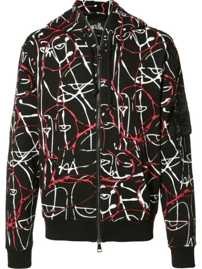 Haculla Full-zip One-of-a-kind Bloodwork Hoodie In Black