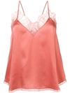 Iro Lace-detail Camisole Top In Pink