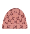 Gucci Kids' Children's Gg Wool Hat In Pink