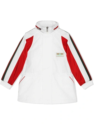 Gucci Kids' Side Stripe Jacket In White