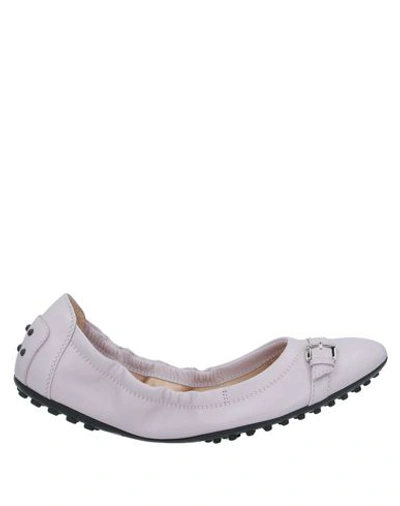 Tod's Ballet Flats In Lilac