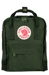 Fjall Raven Mini Kanken Water Resistant Backpack In Forest Green