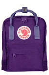 Fjall Raven Mini Kanken Water Resistant Backpack In Purple/ Violet