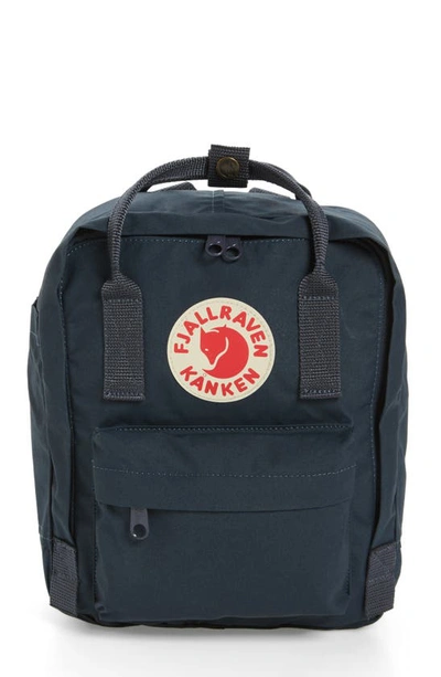 Fjall Raven Mini Kanken Water Resistant Backpack In Navy
