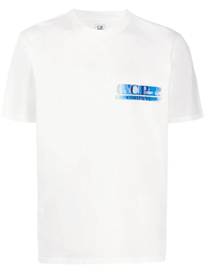 C.p. Company Cp Company Men's 08cmts320a005621w103 White Cotton T-shirt