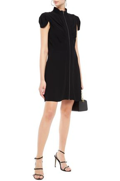 Givenchy Ruched Crepe Mini Dress In Black