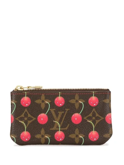 Pre-owned Louis Vuitton 2005  Cherry Pochette Cardholder In Black