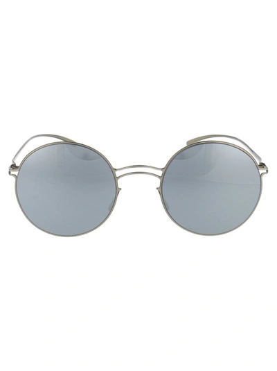 Mykita Mmesse013 Sunglasses In 187 E1 Silver | Silver Flash