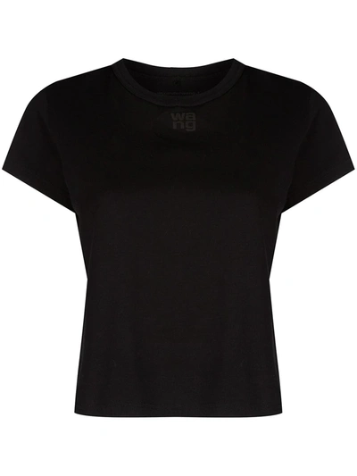 Alexander Wang Logo-print Short-sleeve T-shirt In Black