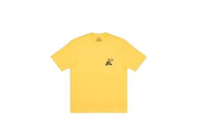 Pre-owned Palace  Peace Pocket T-shirt Yellow