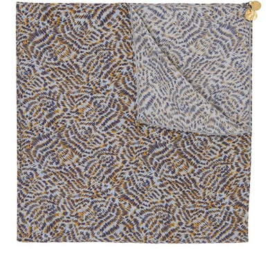 Forte Forte Eagle Print Scarf In Celeste