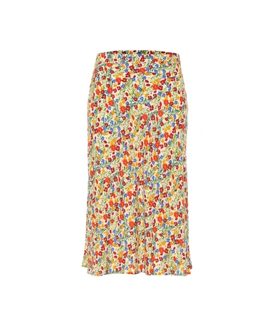 Velvet Aila Floral Midi Skirt In Multicoloured