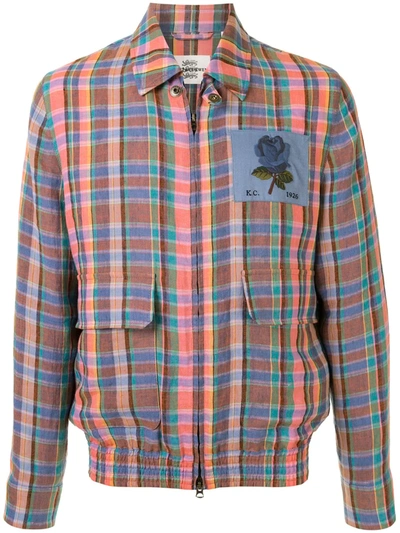Kent & Curwen Long Sleeve Checked Shirt Jacket In Multicolour