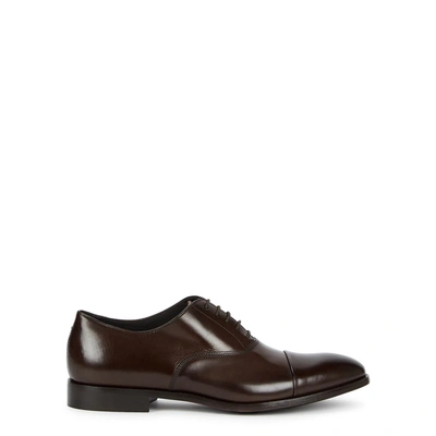 Paul Smith Brent Dark Brown Leather Oxford Shoes