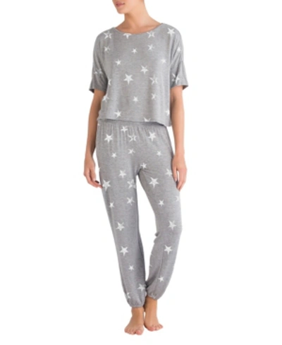 Honeydew Women's Sun Lover Lounge Set In Heather Gray/stars