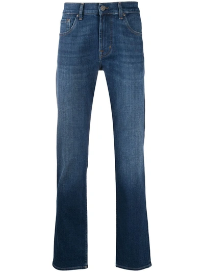 7 For All Mankind Austyn Relaxed Straight Leg Jeans In Blue