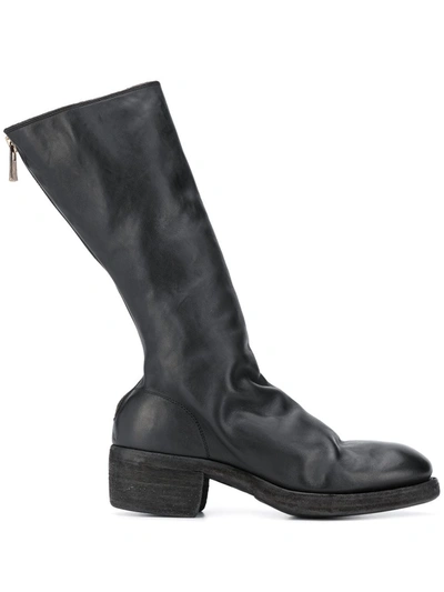 Guidi Zipped Knee-length Boots In Black