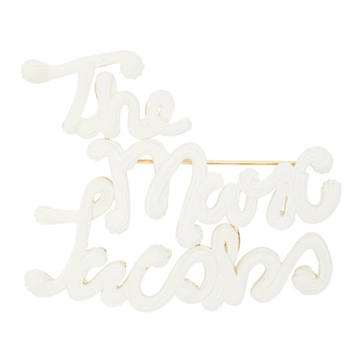 Marc Jacobs The Cake Icing Brooch In 100 White