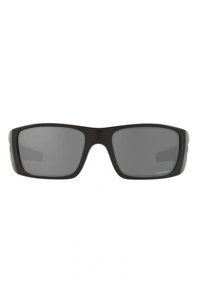 Oakley Fuel Cell 60mm Prizm™ Rectangular Wrap Sunglasses In Black