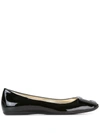 Roger Vivier 10mm Gommette Patent Leather Ballerinas, Black