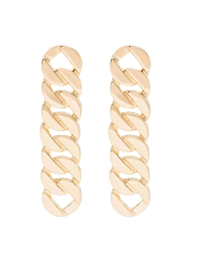 Saskia Diez Gold-plated Grand Chain Earrings