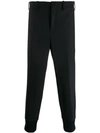 Neil Barrett Cropped Mid-rise Tailored Trousers In Black