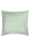 Matouk Alba 600 Thread Count Quilted Euro Sham In Green