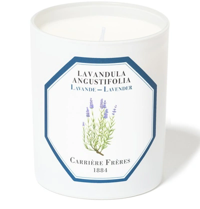 Carriere Freres Scented Candle Lavender - Lavandula Angustifolia 185 G In White