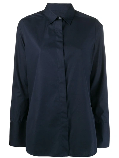 Frenken Plain Button Shirt In Blue
