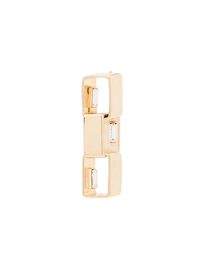 Rosantica Square-link Crystal-embellished Earrings In Gold