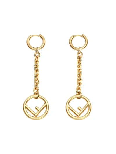 Fendi F Is  Earrings In Gold