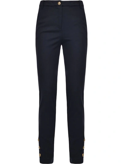 Pinko Skinny High-waist Trousers In Blue