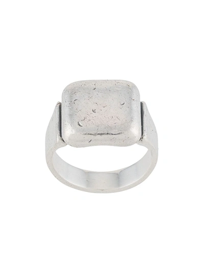 Bottega Veneta Sterling Silver Signet Ring