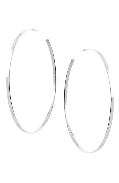 Lana Jewelry Sunrise Hoop Earrings In White Gold