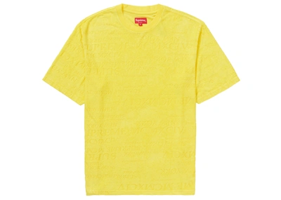 Pre-owned Supreme Mcmxciv Terry S/s Top Yellow