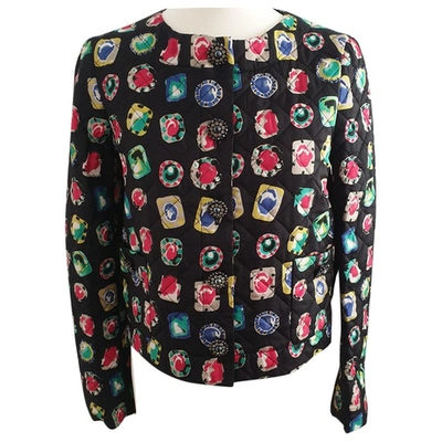 Pre-owned Moschino Cheap And Chic Silk Short Waistcoat In Multicolour