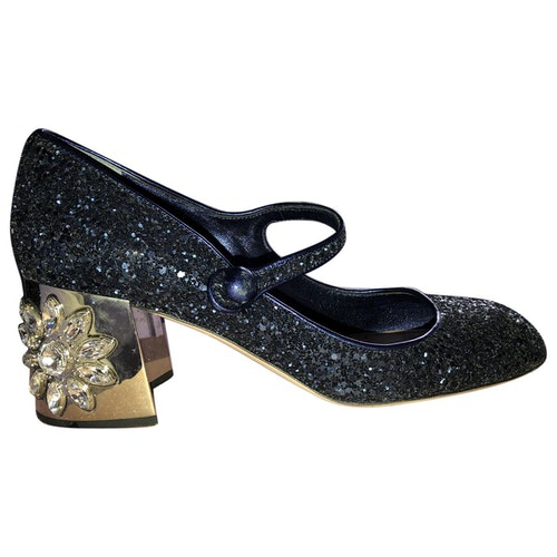 miu miu blue glitter heels