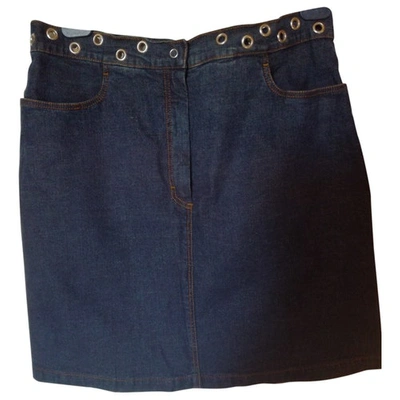 Pre-owned Trussardi Jeans Skirt In Blue