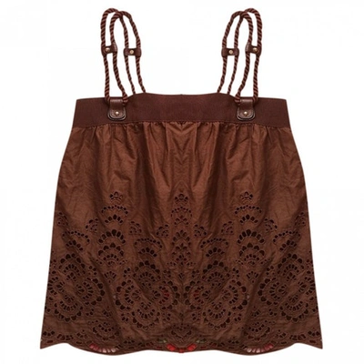 Pre-owned Gucci Camisole In Brown
