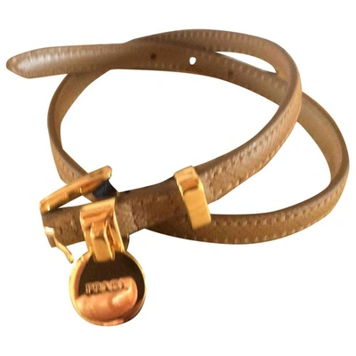 Pre-owned Prada Brown Leather Bracelet