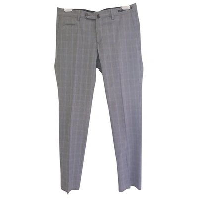 Pre-owned Pt01 Trousers In Grey