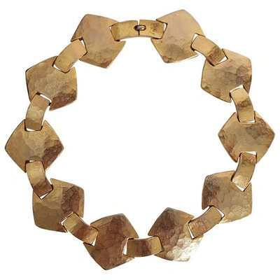 Pre-owned Pierre Balmain Gold Metal Necklace