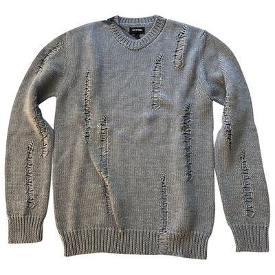 Pre-owned Les Hommes Wool Pull In Grey