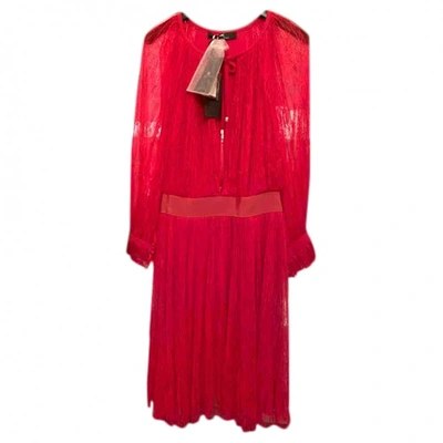 Pre-owned Elisabetta Franchi Maxi Dress In Red